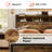 Antioch Bed Frame with 2 Underbed Drawers & 2 Bedside Drawers, Modern Bed with Charging Station & LED Light-2069068976-2026665071