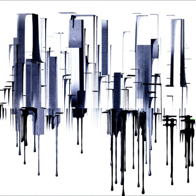 Thresia, paysage urbain sur toile, impression