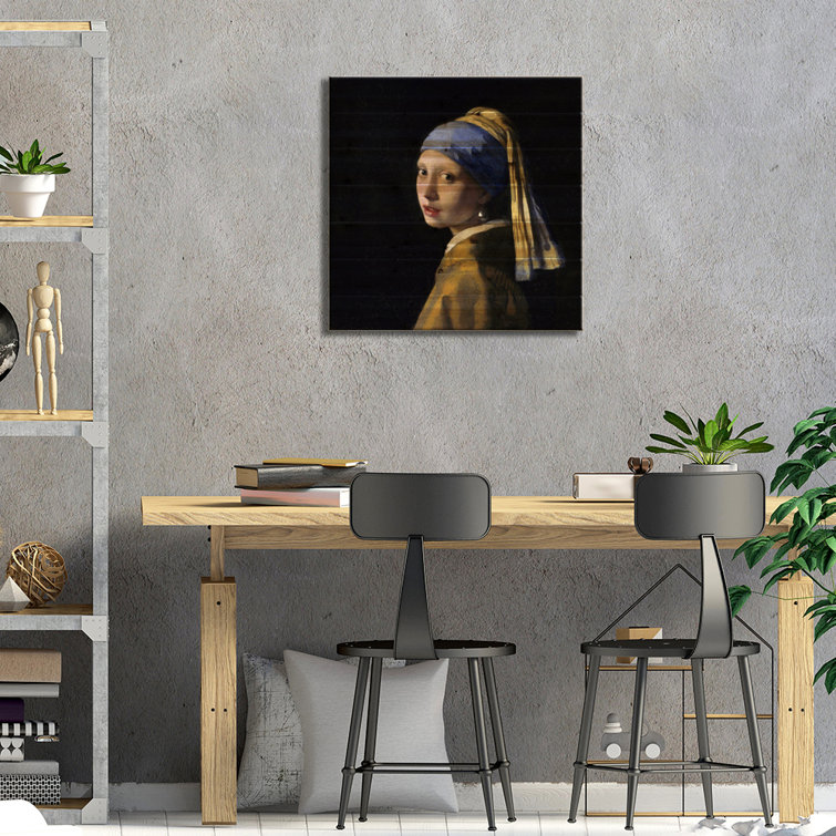 Wildon Home® Girl With A Pearl Earring On Wood by Johannes Vermeer ...