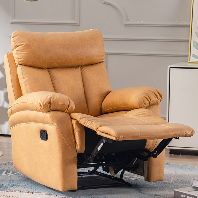 Simple fashion lazy home leisure recliner, Orange
