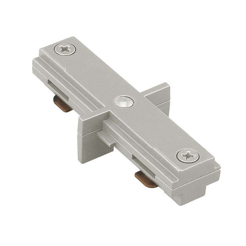 Dead End Straight Connector, Brushed Nickel, Lightolier Series