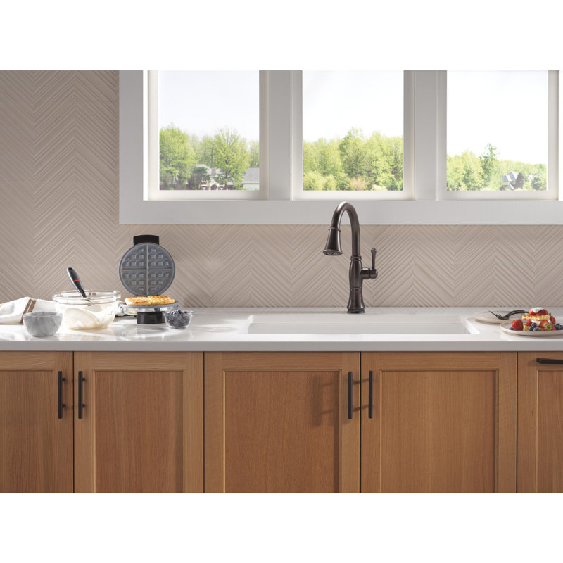 Cassidy Touchless Kitchen Faucet with Touch Technology, Oil Rubbed Bronze Kitchen Sink Faucet with Pull Down Sprayer, Single Hole, Venetian Bronze