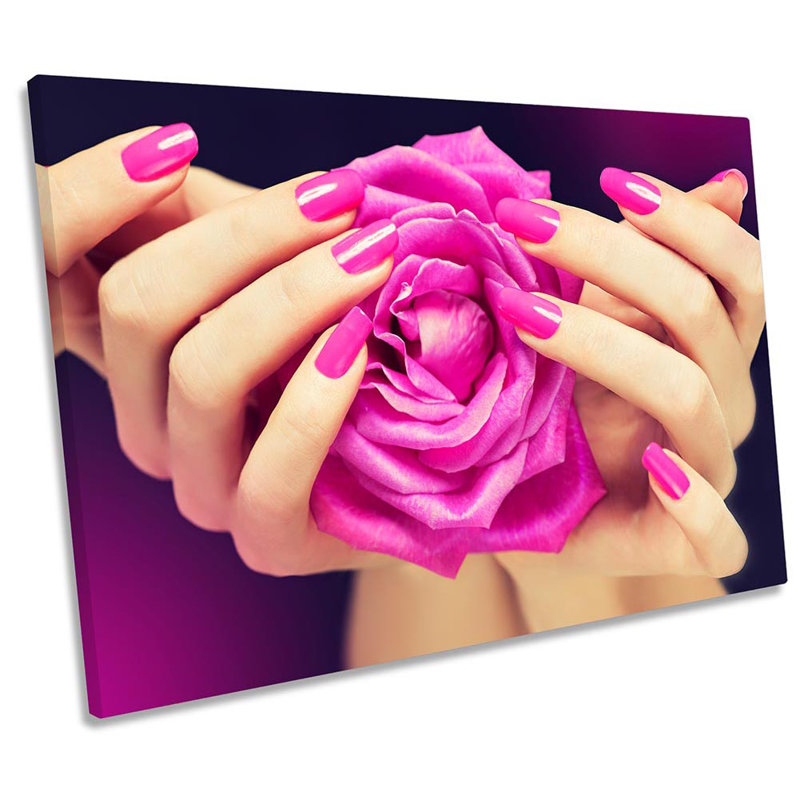 Nail Varnish Beauty Salon - Wrapped Canvas Art Prints, 50.8cm H x 76.2cm W x 2cm D