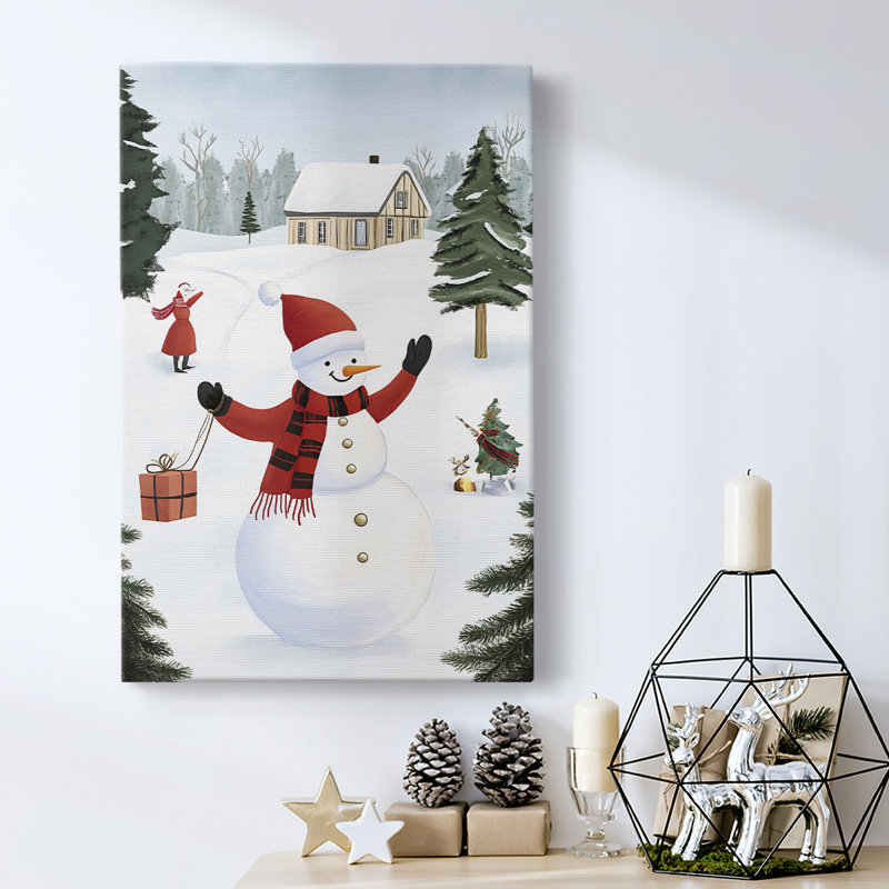 Art des Fêtes de Noël - Toile tendue avec châssis CCXLVII, H 18 po x l 12 po