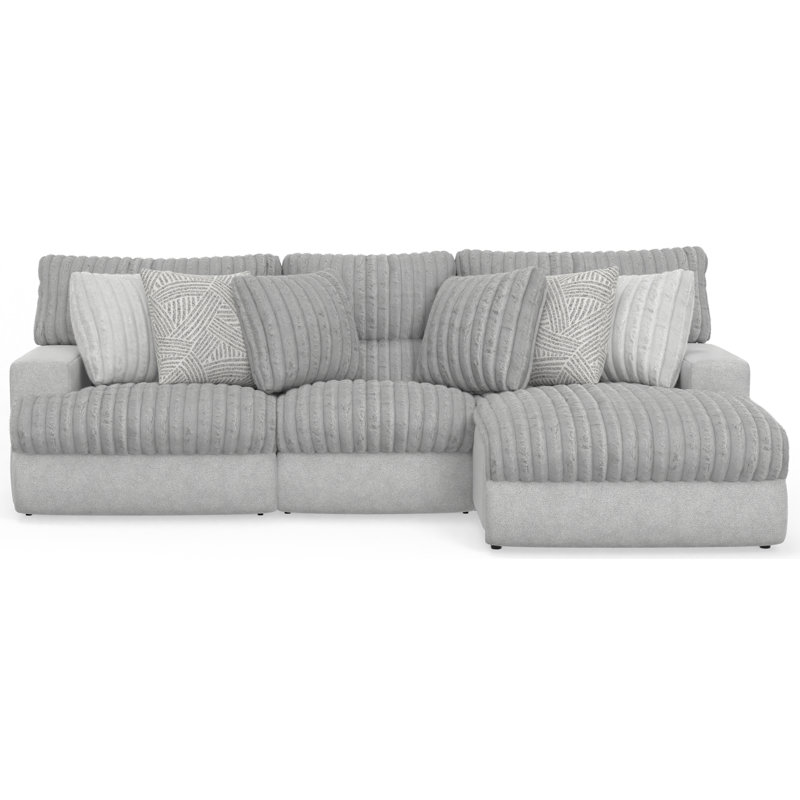Ziera Upholstered Power Reclining L-Shaped Sectional, Right Hand Facing