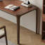Bureau rectangulaire en bois massif noyer-130832887
