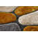 Thionville Abstract Shag Mustard/Gray/Beige Area Rug