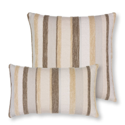 Luxe Channel Lumbar Indoor/Outdoor Pillow Cover & Insert