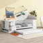 Lit de jour simple avec accoudoirs de rangement, lit gigogne et station de charge, blanc-129443192