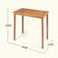 Table de bar rectangulaire d'extérieur en bois d'acacia minimaliste pour plus de durabilité et de style