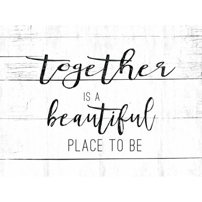 «Together Is Beautiful 2», reproduction sur toile tendue