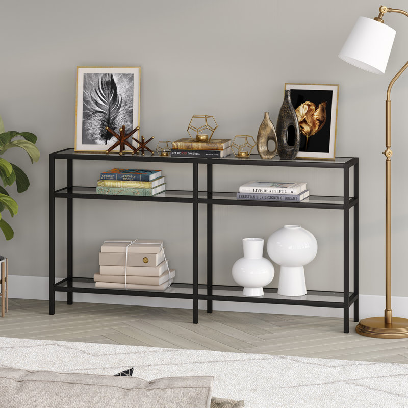 Console Table, Blackened Bronze
