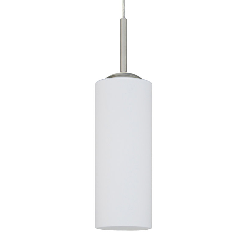 Luminaire suspendu cylindrique en acier inoxydable 1 lumière Katisha