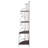 Cappuccino 4-Shelf Corner Bookcase