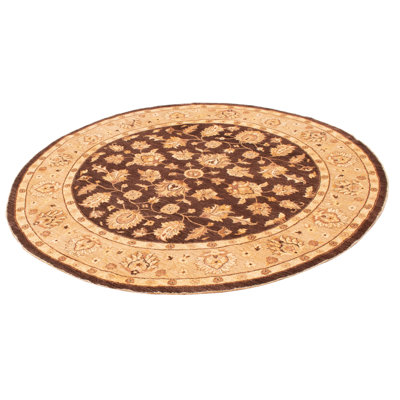 One-of-a-Kind 9' New Age Round Wool Area Rug in