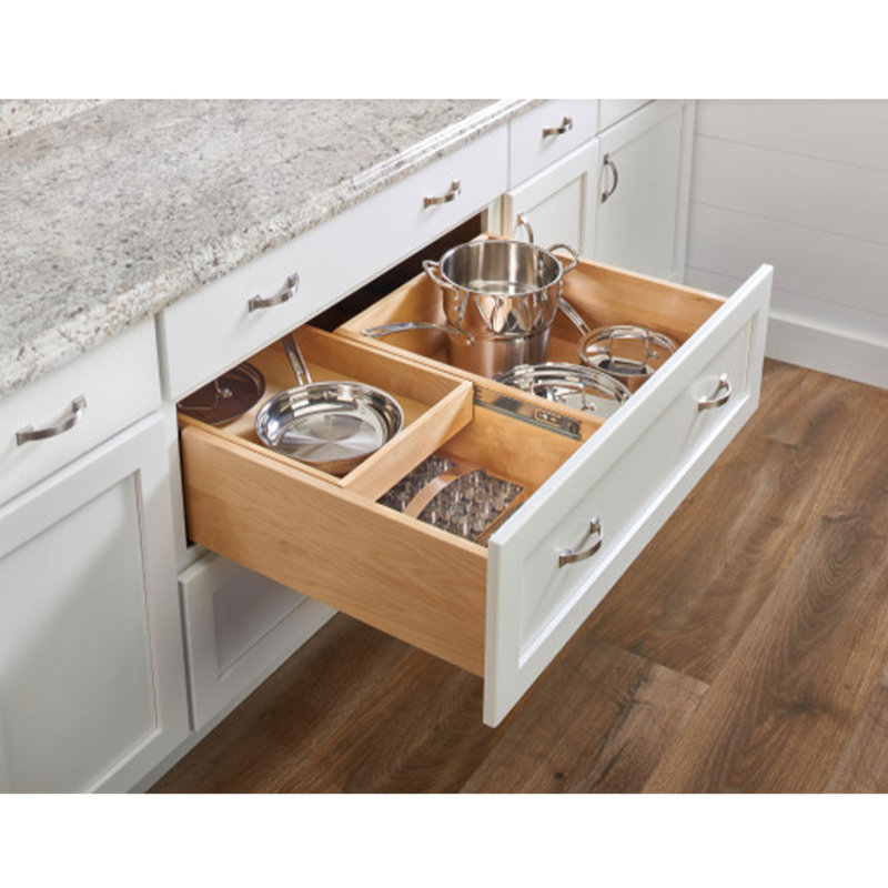 Rev-A-Shelf 4WTCDD-30HSC-1 27 Inch Tiered Deep Drawer Organizer with Soft Close