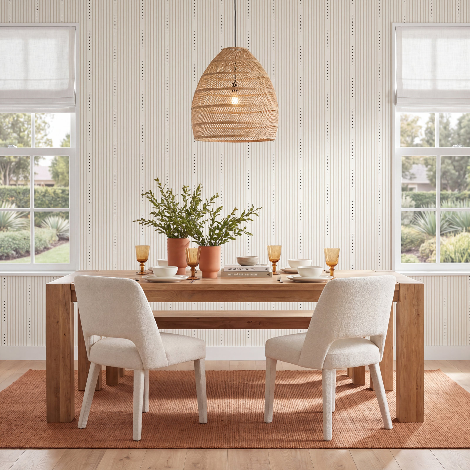 Schumacher x David Oliver Opus Wallpaper, Blue/Gray