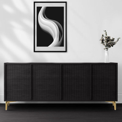 Ensemble de 4 pieds en or brossé de qualité supérieure - Remplacement robuste pour canapé, armoire, canapé, repose-pieds, table, commode avec capacité de charge accrue et installation facile