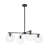 Contemporary Quartet Clear Glass Chandelier