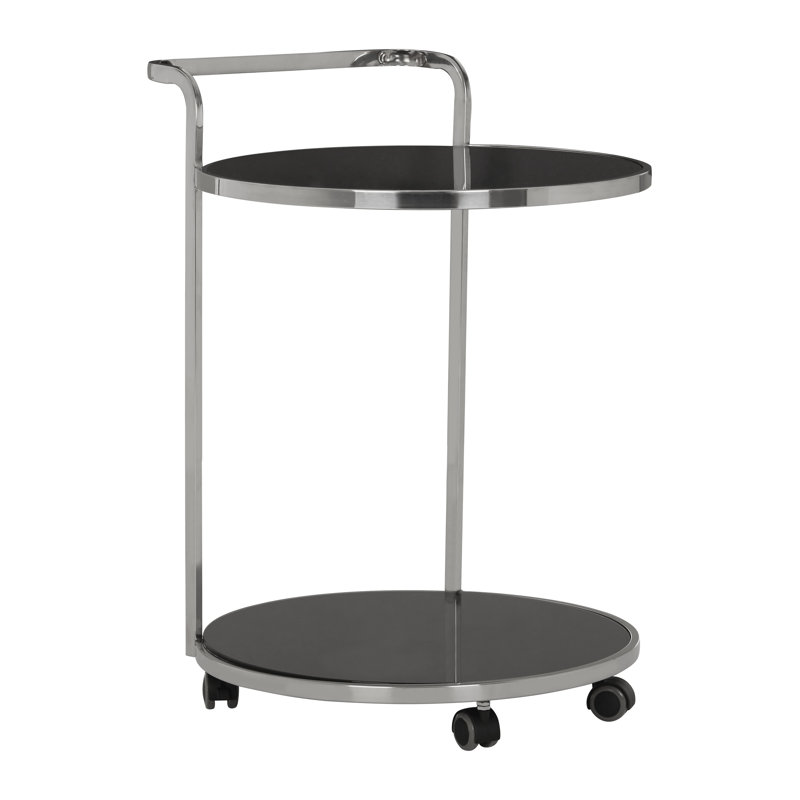 Santibanez Serving Cart, Silver
