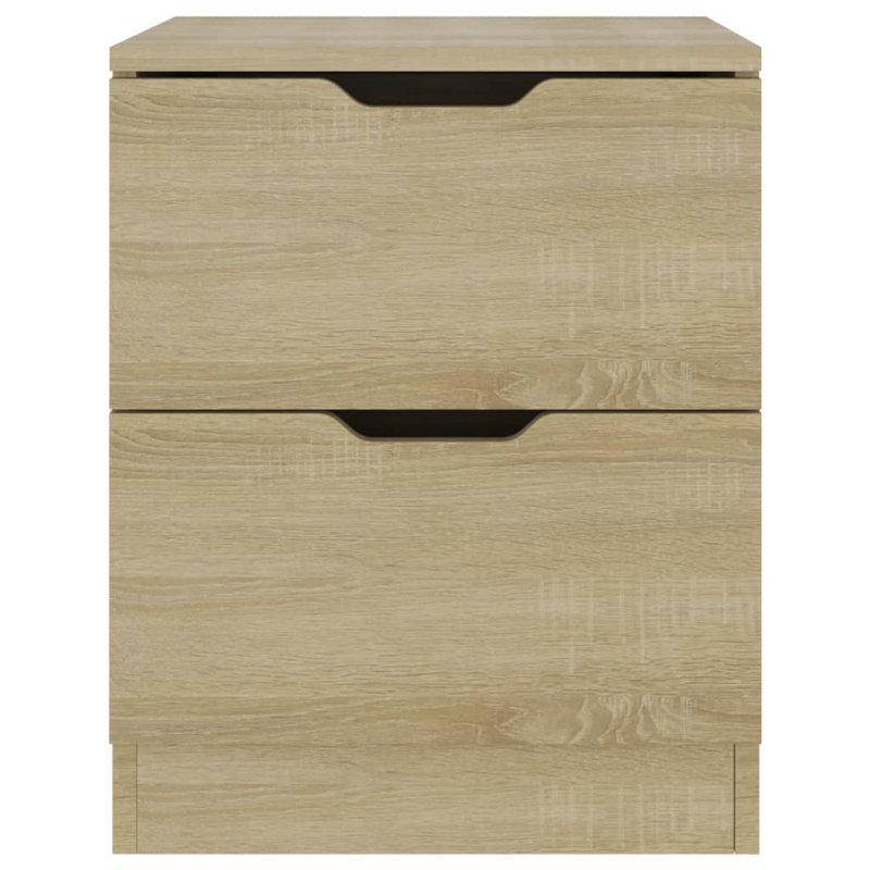 Brenza Block Side Table Set, Oak