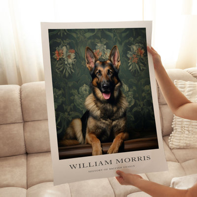 Animaux, reproduction d'art sans cadre, William Morris Dog VI, berger allemand