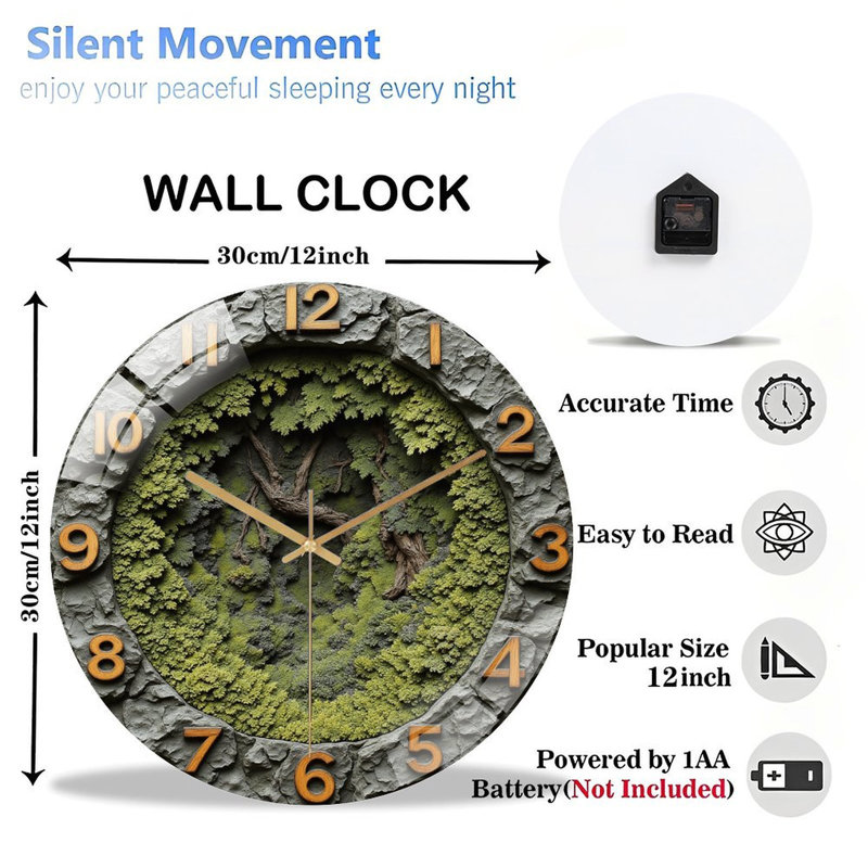 Horloge murale 12 po
