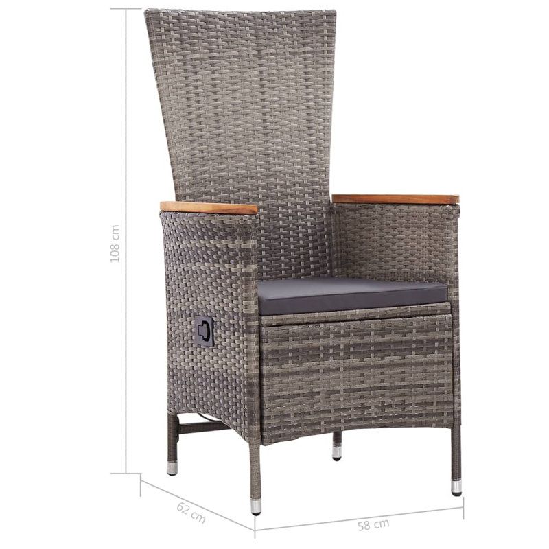 Canapé modulaire avec coussins 7 pièces Patio, Blanc
