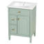 Meuble-lavabo compact de 24 pouces avec rangement-512049405