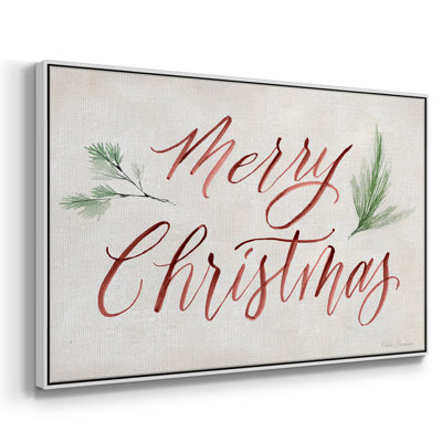 «Merry Christmas», reproduction d'art sur toile