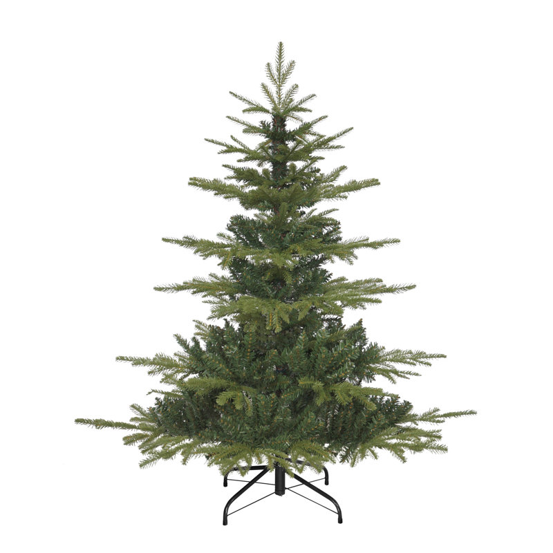 Unlit Aspen Pine Artificial Christmas Tree, 4.43ft H x 3.67ft W