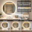 Round Lighted Wall Mounted Bathroom Mirror-1381040258