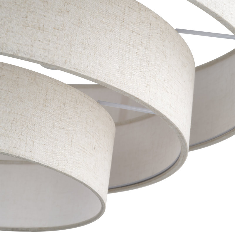 Très grand semi-encastré 5 lumières Ayden, Bronze