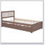 Structure de lit plateforme moderne en bois avec lit gigogne-2044829532