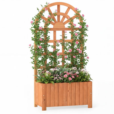 Wood Raised Garden Bed