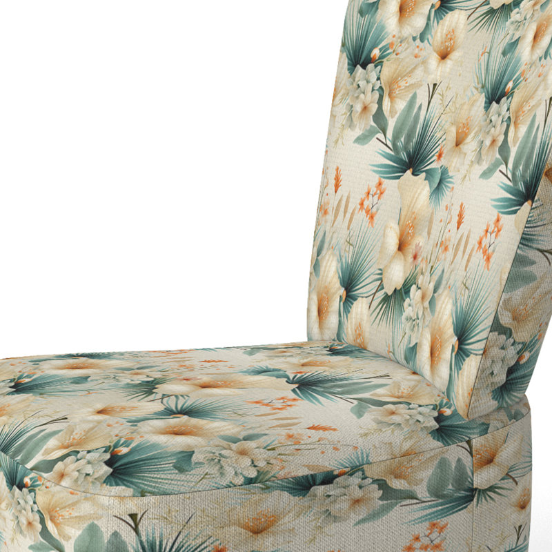 Chaise d'appoint Seashell Serenity, Coquillage, sérénité, motif tropical I