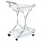 2-Tier Glass Shelf Metal Bar Cart-128970400
