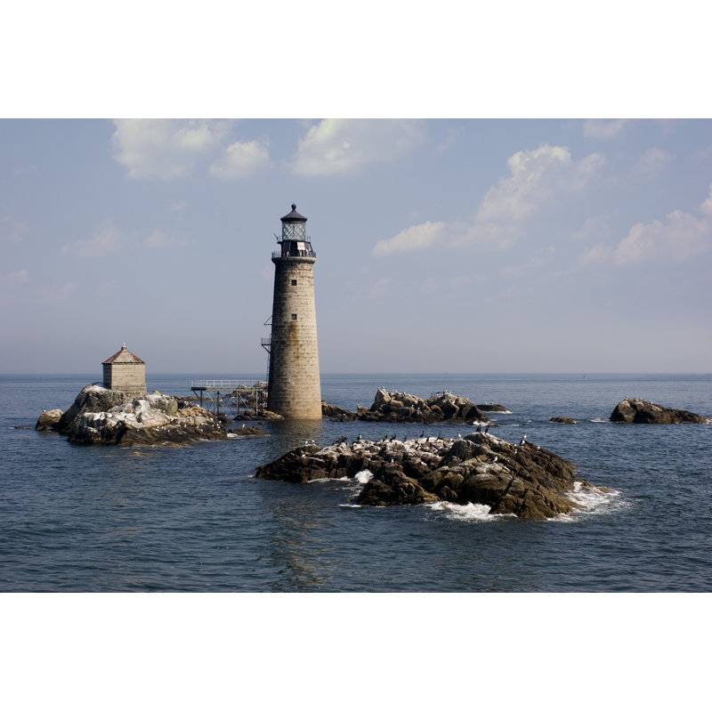 Graves Light Boston Harbor by Kickstand - No Frame Art Prints on Canvas, 61cm H x 91cm W