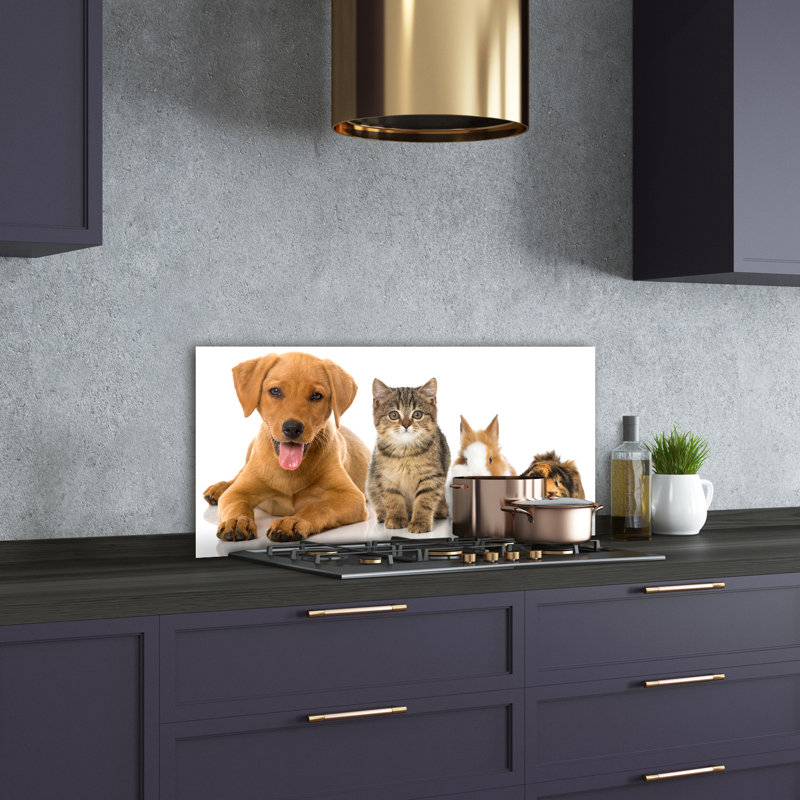 50cm W x 100cm L Glass Peel and Stick Panel