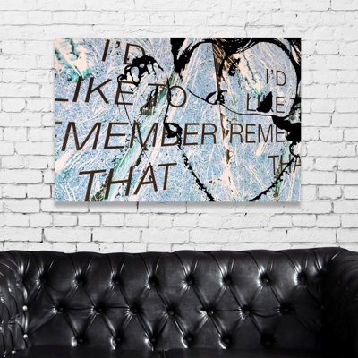 Art textuel sur toile tendue Burst Creative