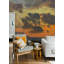 Papier peint coucher de soleil coucher de soleil orange Moody-1775579073