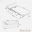Lit escamotable pliant avec lit d'invité convertible et matelas-348729087