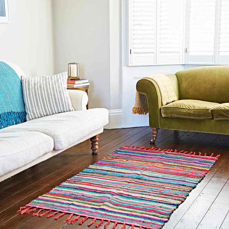 Multicoloured Recycled Rag Rug