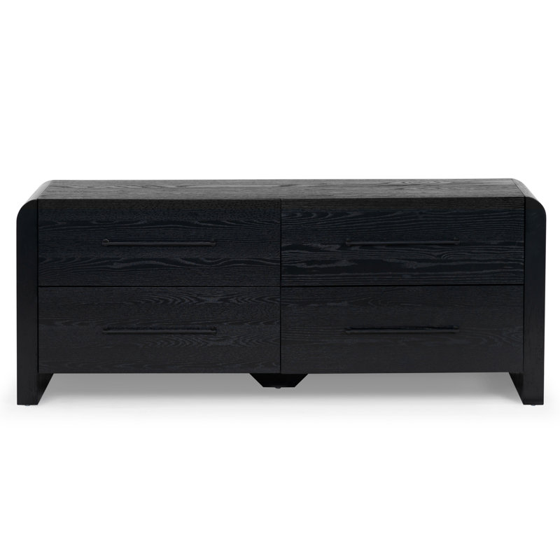 Commode 4 tiroirs Cruz, Noir