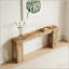 Console rustique en bois de style campagnard avec design étroit pour vestibule et salon, multifonctionnelle et durable