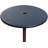 Ventnor Round Outdoor Side Table Umbrella Hole , 20 " W 3.43 " D