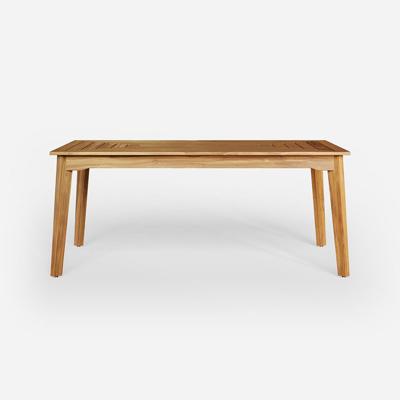 Miramar Outdoor Teak Dining Table, 30" H x 72" L x 44" W