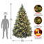 The Holiday Aisle® Carolina Pine Tree with Clear Lights-1245852289