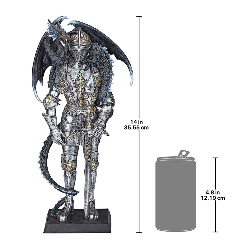 Statue lancelote et dragon de gothic