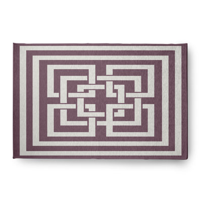 Tapis intérieur / extérieur mauve Colan